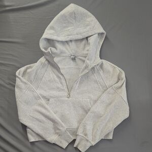 Light Gray Women's Zip-Up Hoodie